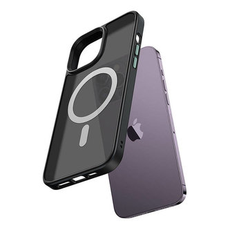 Magnetic case McDodo Crystal for iPhone 14 Pro (Czarny) Magnetic case McDodo Crystal for iPhone 14 Pro (Czarny)