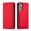 Magnet Card Case Case pro Samsung Galaxy S22 Pouch Wallet Card Holder Red