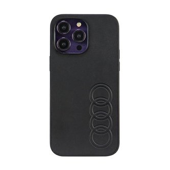 Audi Synthetic Leather - pouzdro pro iPhone 14 Pro Max (černé)