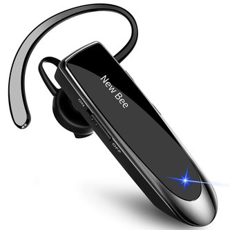 Bezdrátová náhlavní souprava Bluetooth 5.0 pro volání pro řidiče BT až 15m černá