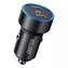 Nabíječka do auta Choetech 2x USB Type C Power Delivery 3.0 QuickCharge 3.0 AFC 36W 2.4A černá (C0054)