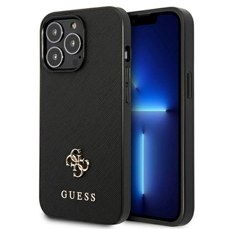 Guess 4G Small Metal Logo - pouzdro pro iPhone 13 Pro (černý)