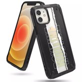 Ringke Fusion X Design pouzdro obrněný kryt s rámečkem pro iPhone 12 mini černý (Routine) (XDAP0020)