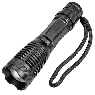 Taktická svítilna s LED diodou CREE-XML-T6 ZOOM 800m Silná