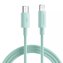 Joyroom odolný USB Type C - Lightning kabel pro rychlé nabíjení / přenos dat 20W 0,25m zelený (S-02524M13)