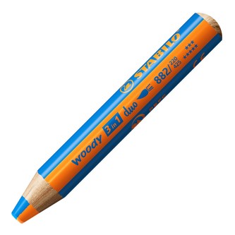 STABILO woody 3 in 1 duo oranžová/středně modrá