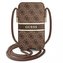 Guess kabelka GUPHM4GDBR 6,1" hnědé / hnědé pevné pouzdro 4G Stripe