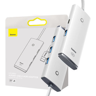Rozbočovač 4v1 Baseus Lite Series USB na 4x USB 3.0, 2 m (bílý)