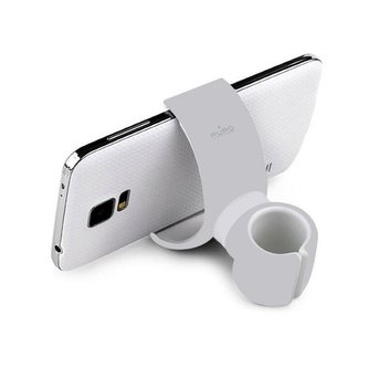 PURO White 360stupňový univerzální držák - Univerzální držák do auta / jízdního kola (bílý)
