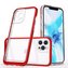 Průhledné pouzdro 3v1 pro iPhone 12 Pro Max Frame Cover Gel Red