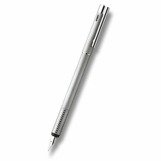 Lamy Logo Brushed Steel plnicí pero hrot EF