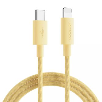 Joyroom odolný kabel USB typu C - Bleskově rychlé nabíjení / přenos dat 20W 1m žlutý (S-1024M13)