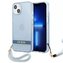 Etui Guess GUHCP13SHTSGSB do Apple iPhone 13 Mini 5,4" nebieski/modré pevné pouzdro Translucent Stap