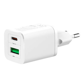 Miniaturní síťová nabíječka XO HN238A 30W, PD (bílá)