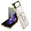 Etui Mood Ring pro Samsung Galaxy Z Flip 4 White/Gold
