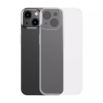 Baseus kryt matného skla pro iphone 13 pevný kryt s gelovým rámečkem průhledný (arws000602)
