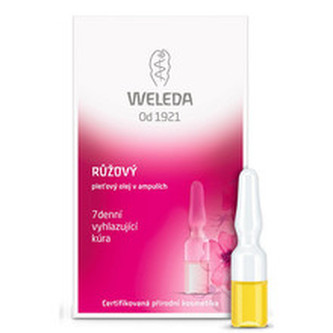 Weleda Růžový pleťový olej v ampulích - 7 denní vyhlazující kúra 7 x 0,8 ml woman