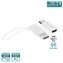 PURO Micro USB na USB-C adaptér - Micro USB na USB-C 2.0 adaptér pro nabíjení a synchronizaci dat, 2A, 480 Mbps + bezpečnostní lano (bílé)