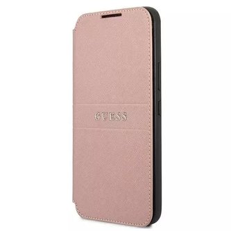 Guess GUBKS22MPSASBPI S22 S906 růžová / růžová kniha Saffiano Stripes