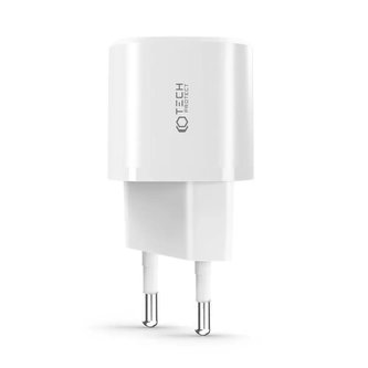 C20W MINI 2-PORTOVÁ SÍŤOVÁ NABÍJEČKA PD20W/QC3.0 BÍLÁ