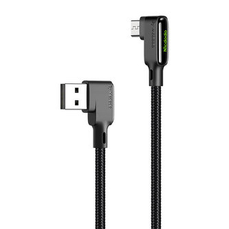 Kabel USB-Micro USB, Mcdodo CA-7530, úhlový, 1,2 m (černý)