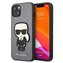 Karl Lagerfeld KLHCP13SOKPG iPhone 13 mini 5,4" srebrny/stříbrný pevný obal Saffiano Ikonik Karl`s Patch