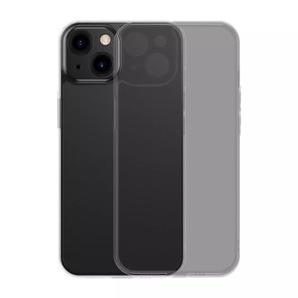 Baseus kryt matného skla pro iPhone 13 pevný kryt s gelovým rámečkem černý (arws000901)