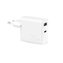 Rychlá cestovní nabíječka PURO Mini - Rychlé napájení USB-A + USB-C 25W (bílá)