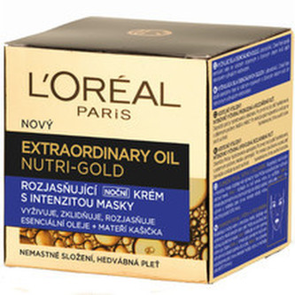 L´Oréal Paris Rozjasňující noční krém s intenzitou masky Nutri Gold (Extraordinary Oil Face) 50 ml woman