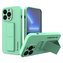 Wozinsky Kickstand Case silikonové pouzdro se stojánkem pro iPhone 13 mini mint