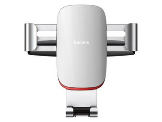 Slot na CD Baseus Metal Age Stříbrný gravitační držák do auta