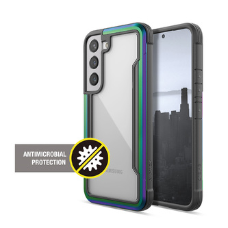 X-Doria Raptic Shield Pro - pouzdro Samsung Galaxy S22 5G (antimikrobiální ochrana) (duhové)