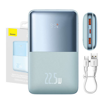 Powerbanka Baseus Bipow Pro 20000mAh, 2xUSB, USB-C, 22,5W (modrá)