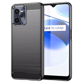 Carbon Case Flexibilní kryt pro Realme C35 černý