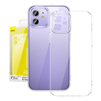 Baseus Crystal Transparent Case a sada tvrzeného skla pro iPhone 12