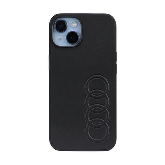 Audi Synthetic Leather - pouzdro pro iPhone 14 (černé)