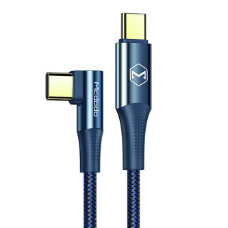 Kabel USB-C na USB-C Mcdodo Firefox 100W, 2m (modrý)