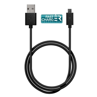 PURO obyčejný kabel – propojovací kabel USB na Micro USB, 1A, 1 m (černý)