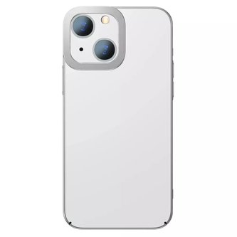 Baseus třpytivé pouzdro transparentní kryt pro iphone 13 stříbrný (armc000312)