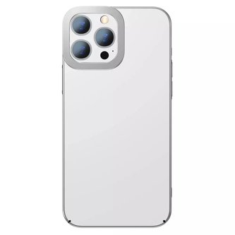 Baseus třpytivé pouzdro transparentní kryt pro iphone 13 pro stříbrný (armc000412)