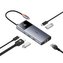 Dokovací stanice Baseus Metal Gleam 2 Series 6v1 šedá (2xUSB 3.0, USB-C, USB-C PD, HDMI, Ethernet RJ