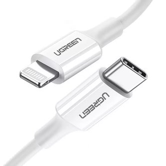 Ugreen kabel MFi USB Typ C - Lightning 3A 2m bílý (US171)