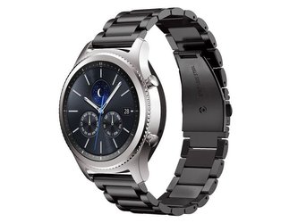 Stainless Steel Alogy náramek nerezová ocel pro chytré hodinky 22mm Black