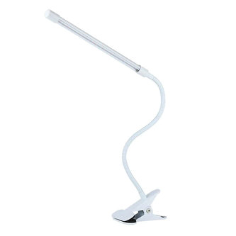 Stolní LED lampa s klipem na čtecí stůl bílá