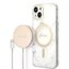 Nabíječka pouzdra Zestaw Guess GUBPP14MHMEACSH iPhone 14 Plus 6,7" bílé/bílé pevné pouzdro Marble MagSafe