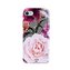 PURO Glam Geo Flowers - Pouzdro pro iPhone SE (2022/2020) / 8/7 / 6s (růžové pivoňky)