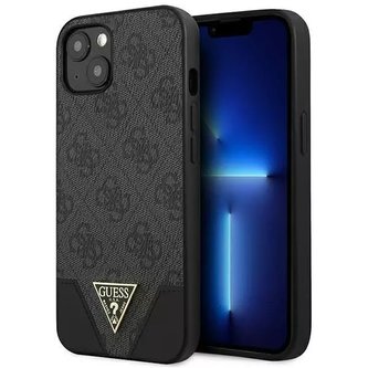 Etui Guess GUHCP13SPU4GHBK do Apple iPhone 13 Mini 5,4" szary/grey hardcase 4G Triangle Collection