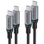 Choetech 2x kabel USB Typ C - USB Typ C Napájení 100W 5A 1,8m černý (MIX00073)