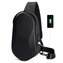 Batoh Fenruien One Shoulder do pasu voděodolný Crossbody na tablet 7,9 palcový multifunkční černý