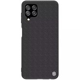 Nillkin Textured Case Odolné vyztužené pouzdro s gelovým rámem a nylonem na zadní straně pro Samsung Galaxy A22 4G černé